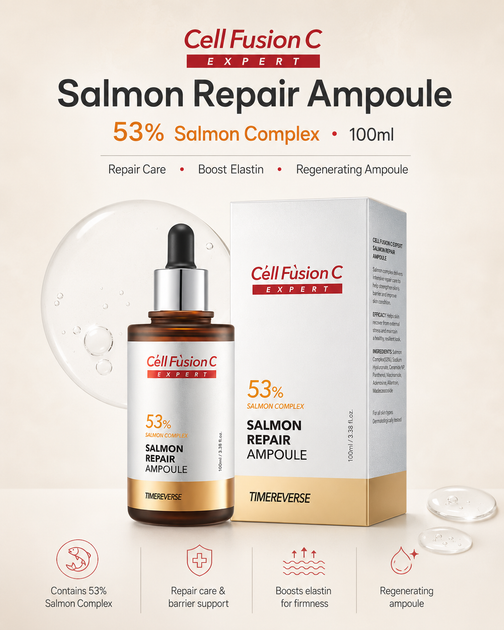 Cell Fusion C 53% Salmon Repair Ampoule – AWESTHETICS