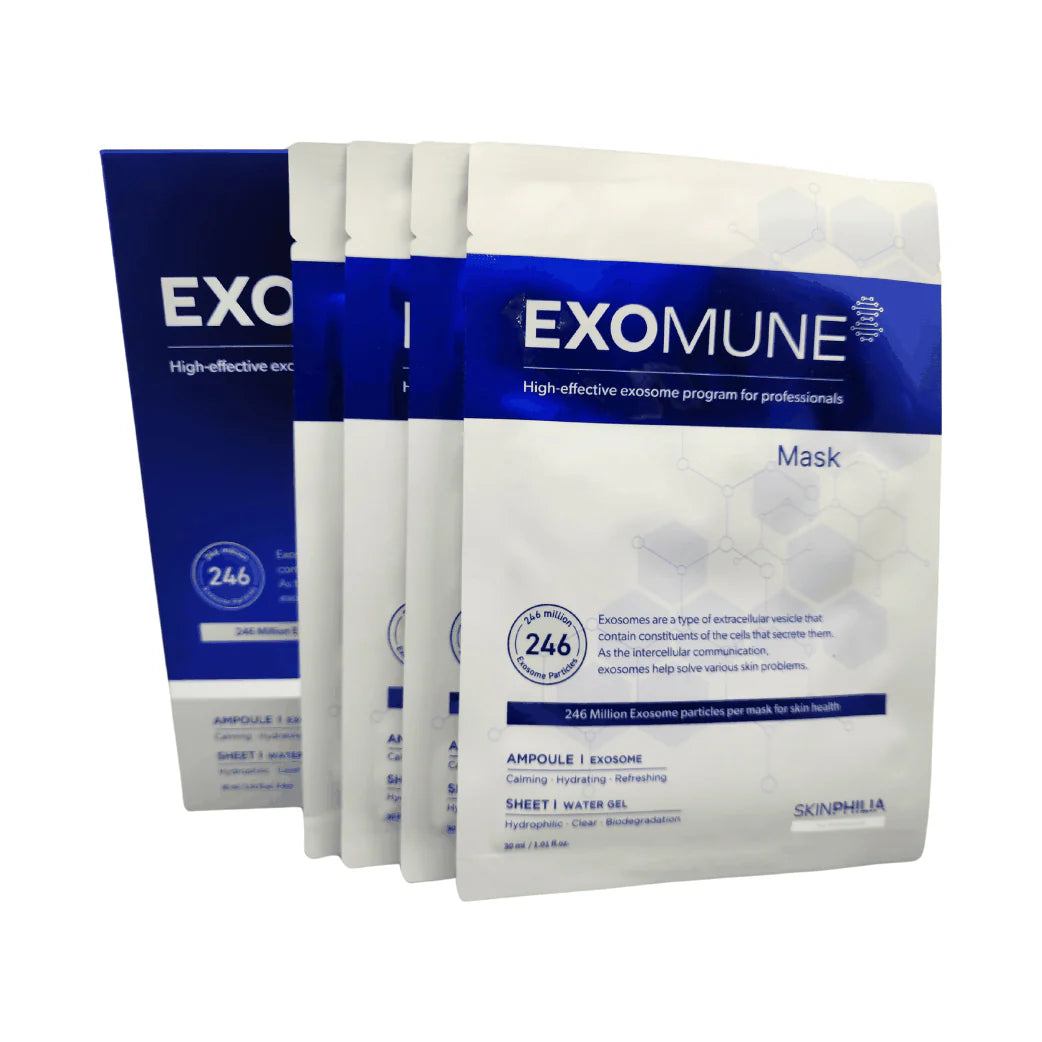 【正規品】2箱セット　エクソミューン EXOMUNE MASK 4枚　新品未開封 EXOMUNE Exosome Mask (4 x 30ml) – AWESTHETICS